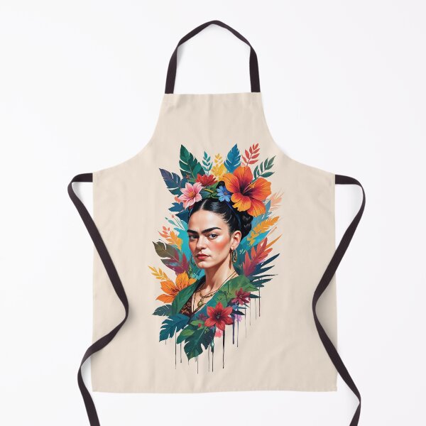Item preview, Frida Kahlo-Tropical flowers | Watercolor Frida kahlo art designed and sold by TeeARTHY.