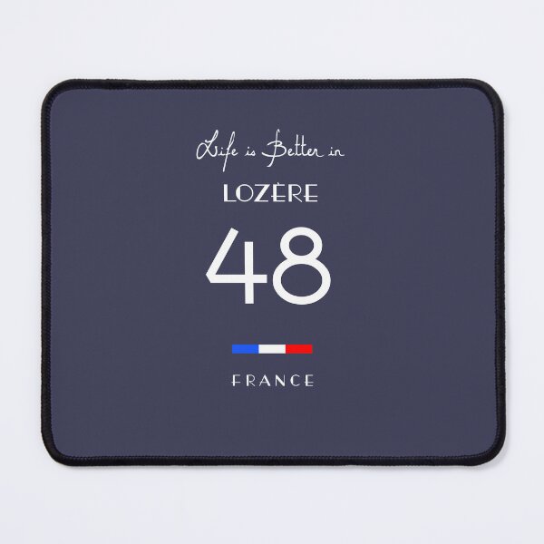 Item preview, Life is better in LOZÈRE Number 48 Gévaudan Occitanie France designed and sold by frenchsalsa.