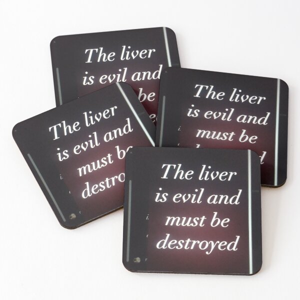 Item preview, the liver is evil and must be destroyed designed and sold by freekief00l.