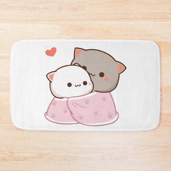 Item preview,  Mochi Peach goma cat blanket love  designed and sold by ThePurplePrints.