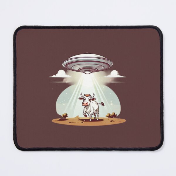 Item preview, UFO abducting a Happy Cow designed and sold by Planetporridge.