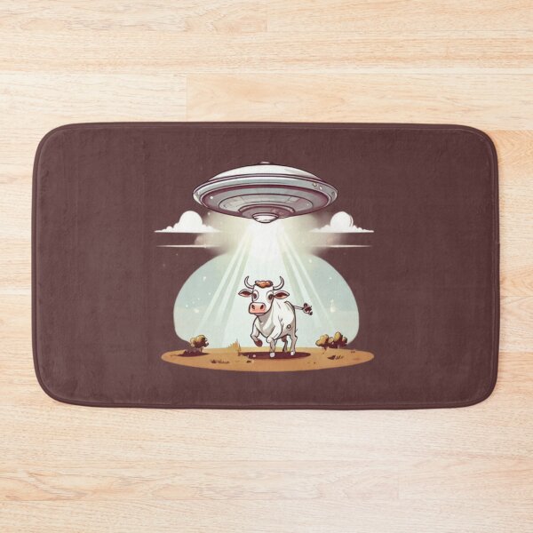 Item preview, UFO abducting a Happy Cow designed and sold by Planetporridge.