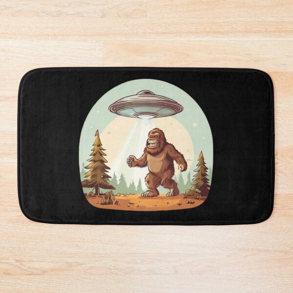 Item preview, UFO abducting a Bigfoot designed and sold by Planetporridge.