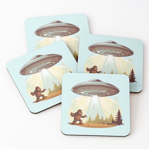 Item preview, UAP abducting a Bigfoot designed and sold by Planetporridge.