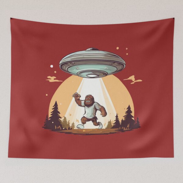 Item preview, Bigfoot Ufo Abduction designed and sold by Planetporridge.