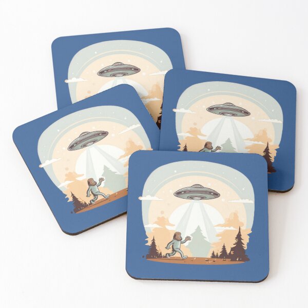 Item preview, Alien abducting a Bigfoot designed and sold by Planetporridge.