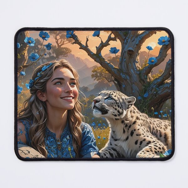 Item preview, Grateful Girl and Snow Leopard designed and sold by IvaRenee.