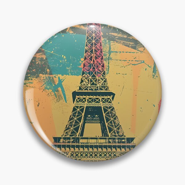 Item preview, Retro poster "Eiffel Tower" designed and sold by MidArtForge.