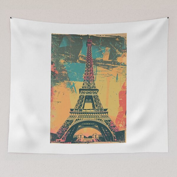 Item preview, Retro poster "Eiffel Tower" designed and sold by MidArtForge.