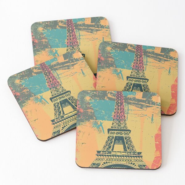 Item preview, Retro poster "Eiffel Tower" designed and sold by MidArtForge.