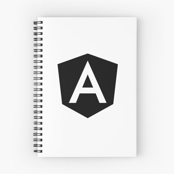 Item preview, Angular Angular.js Black Logo T-Shirt designed and sold by Rainwater Merch.