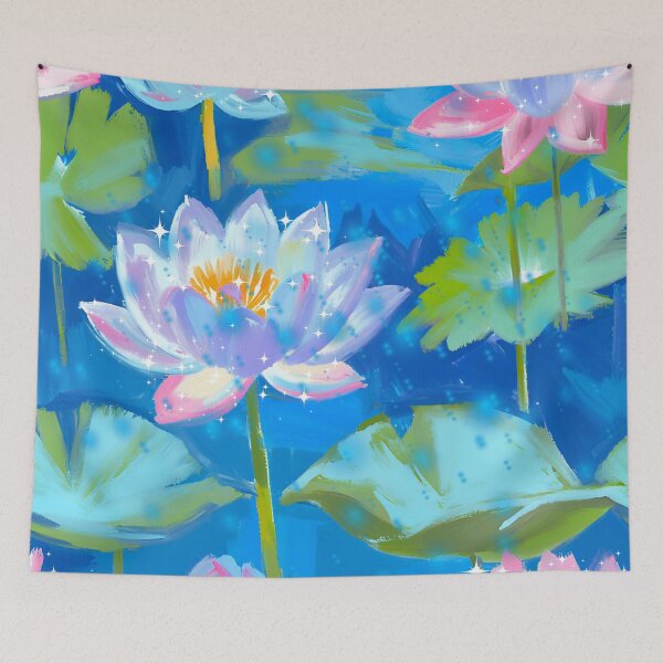 Item preview, Radiant Lotus Lagoon designed and sold by CharismaticMindArt.