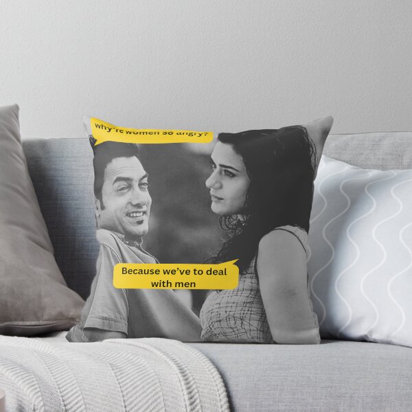 Item preview, Funny Movie Scene Meme | Dil Chahta Hai | Bollywood | Retro | Womanhood designed and sold by Sketchbook Studio by Aqsaa.