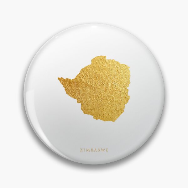 Item preview, Zimbabwe Gold Map designed and sold by ArtPrints.