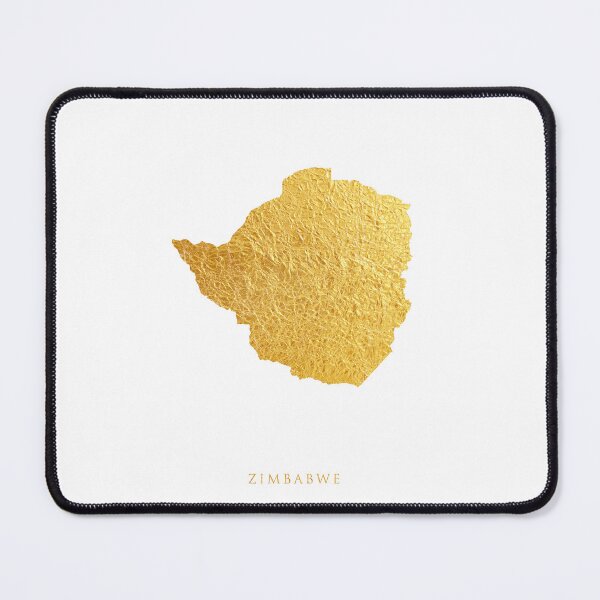 Item preview, Zimbabwe Gold Map designed and sold by ArtPrints.