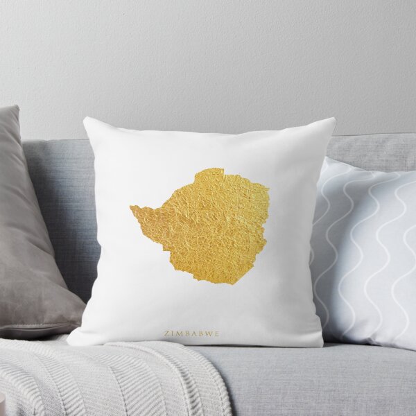 Item preview, Zimbabwe Gold Map designed and sold by ArtPrints.