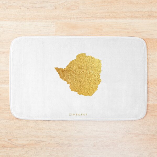 Item preview, Zimbabwe Gold Map designed and sold by ArtPrints.