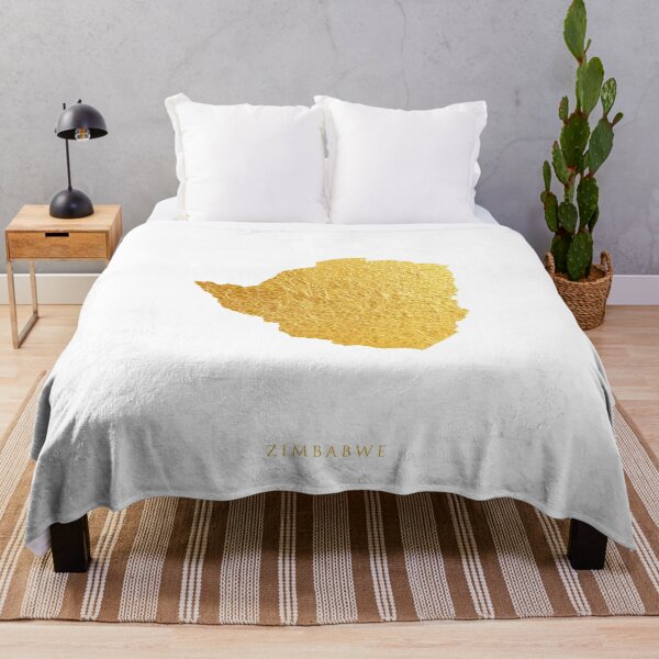 Item preview, Zimbabwe Gold Map designed and sold by ArtPrints.