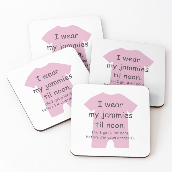 Item preview, I wear my Jammies ‘til Noon PINK GIRLS/ LADIES designed and sold by TerScott.