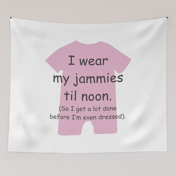 Item preview, I wear my Jammies ‘til Noon PINK GIRLS/ LADIES designed and sold by TerScott.