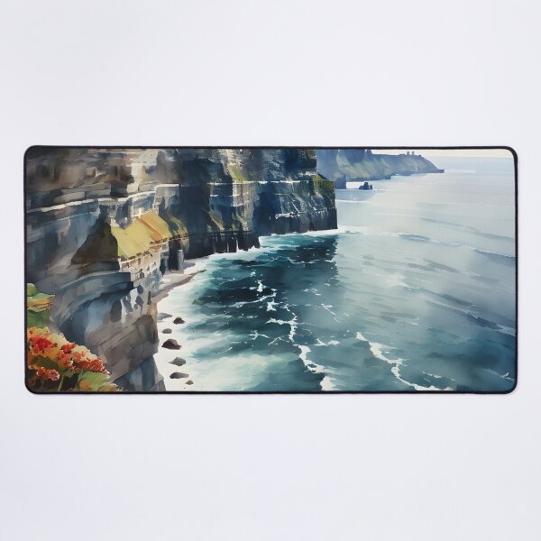 Item preview, Cliffs of Moher: Sharp Focus Watercolor Beauty designed and sold by LSVart.
