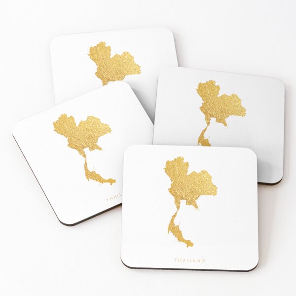 Item preview, Thailand Gold Map designed and sold by ArtPrints.