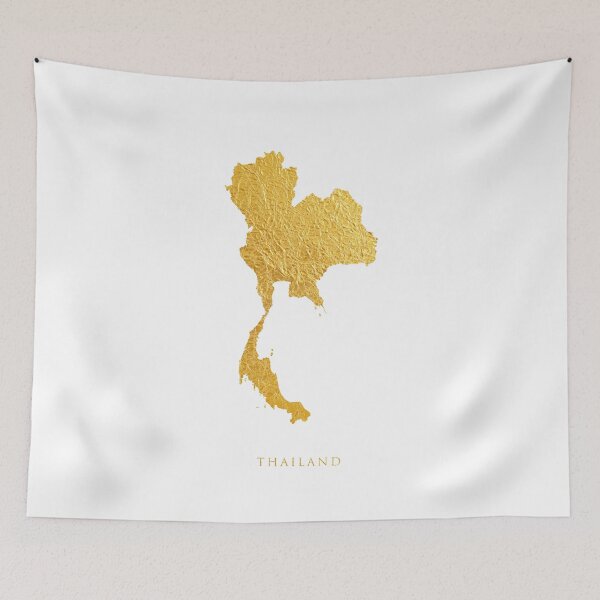 Item preview, Thailand Gold Map designed and sold by ArtPrints.