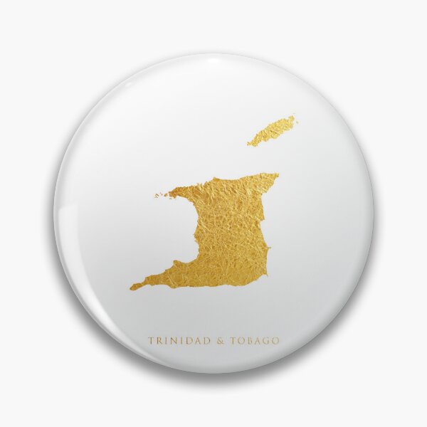 Item preview, Trinidad & Tobago Gold Map designed and sold by ArtPrints.