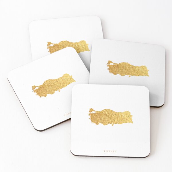 Item preview, Turkey Gold Map designed and sold by ArtPrints.