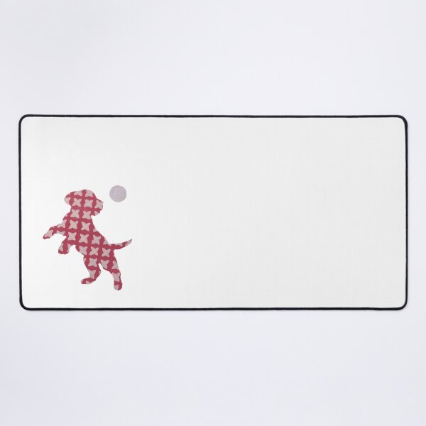 Item preview, Jumping Puppy, Dark and Light Pink - Silhouette Collection designed and sold by CuratedDesignCa.