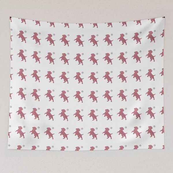 Item preview, Jumping Puppy, Dark and Light Pink - Silhouette Collection designed and sold by CuratedDesignCa.