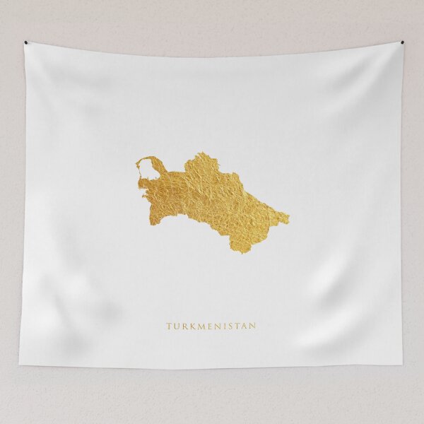 Item preview, Turkmenistan Gold Map designed and sold by ArtPrints.