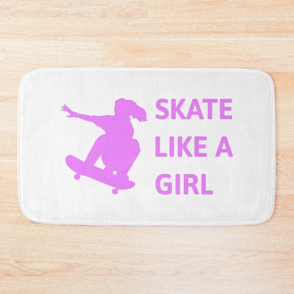 Item preview, Skate Like A Girl! Pink Girl Skateboard designed and sold by PMCreative.