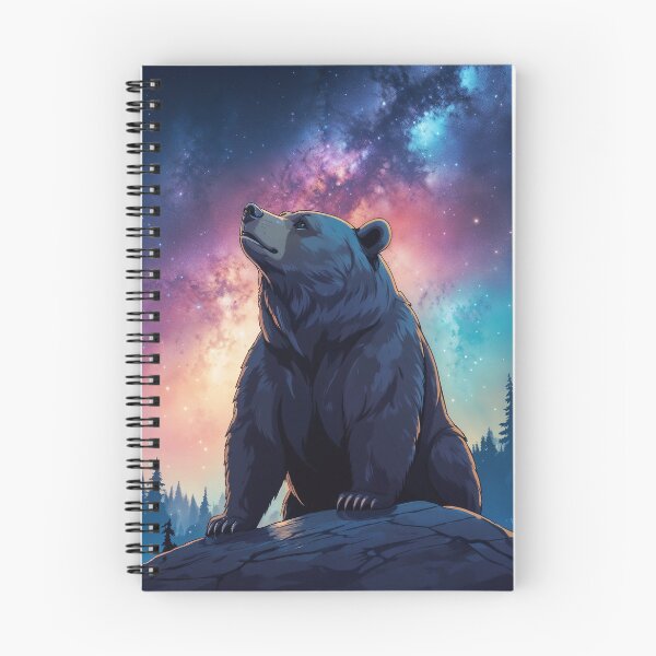 Item preview, Bear inspired watching the night sky designed and sold by CreativPurpose.