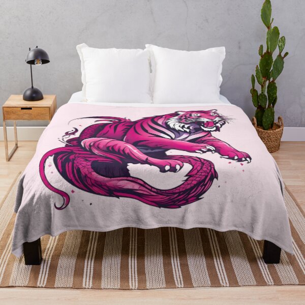 Item preview, Hot Pink Tiger Dragon Mythical Creature designed and sold by kathrynchill.