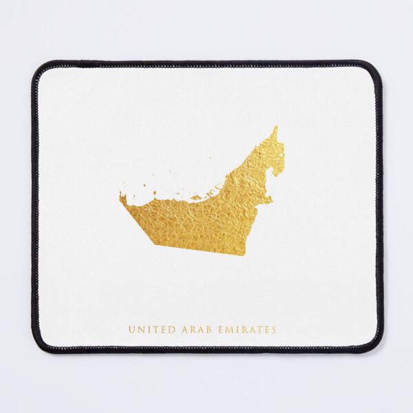 Item preview, United Arab Emirates Gold Map designed and sold by ArtPrints.