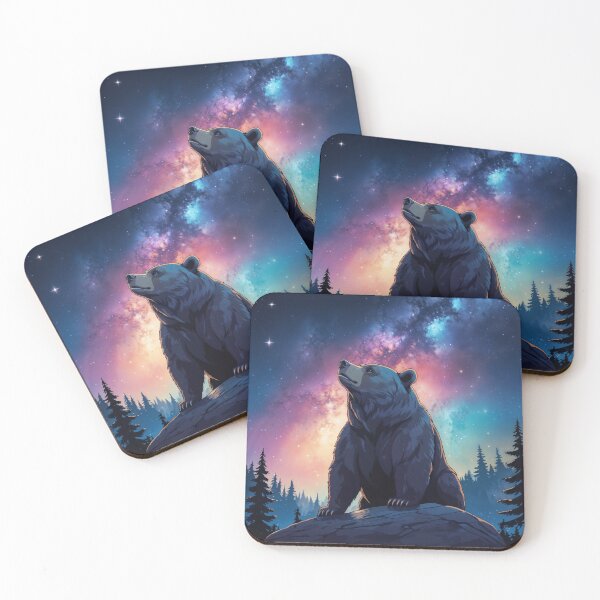 Item preview, Bear inspired watching the night sky designed and sold by CreativPurpose.
