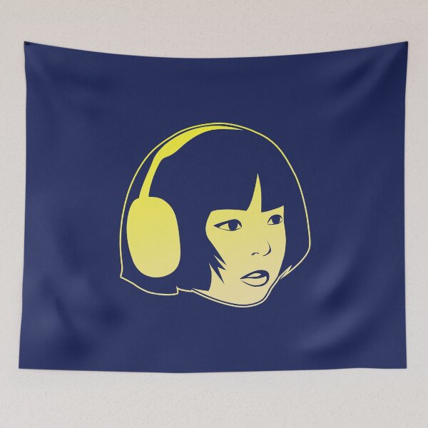 Item preview, NewJeans Hanni wearing headphones designed and sold by shopnojams.