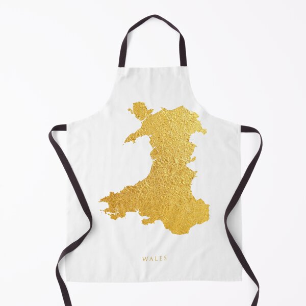 Item preview, Wales Gold Map designed and sold by ArtPrints.