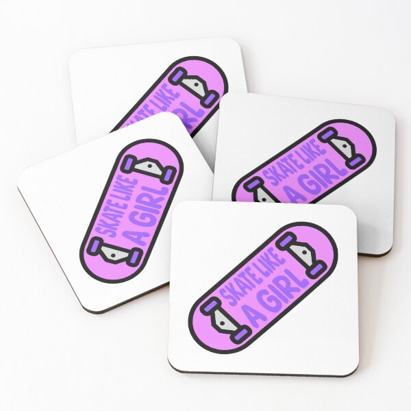 Item preview, Skate Like A Girl! Funny Girl Skateboard designed and sold by PMCreative.