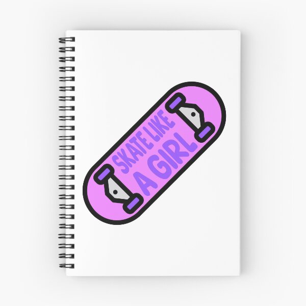 Item preview, Skate Like A Girl! Funny Girl Skateboard designed and sold by PMCreative.