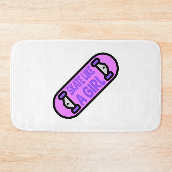 Item preview, Skate Like A Girl! Funny Girl Skateboard designed and sold by PMCreative.