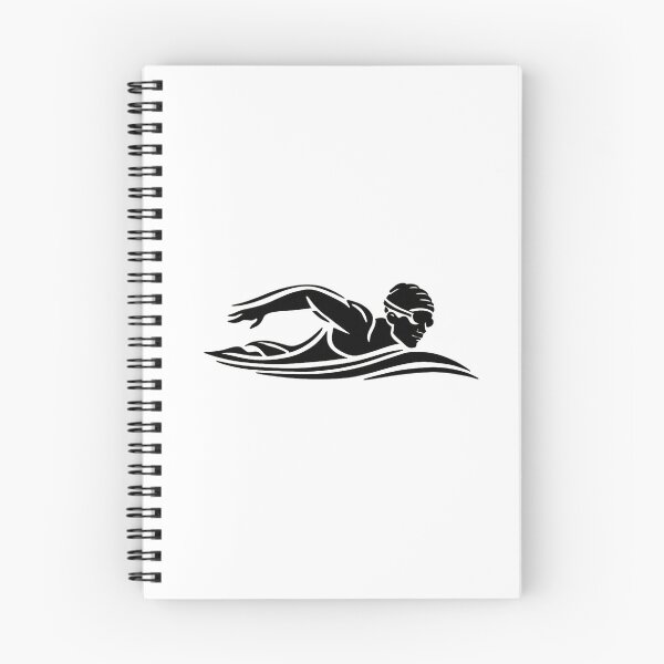 Item preview, Elegant black white swimmer ,Swim Swimming Pool dive sport  designed and sold by SOUFIANE1991.