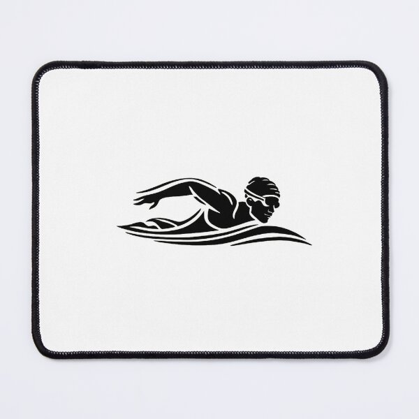 Item preview, Elegant black white swimmer ,Swim Swimming Pool dive sport designed and sold by SOUFIANE1991.