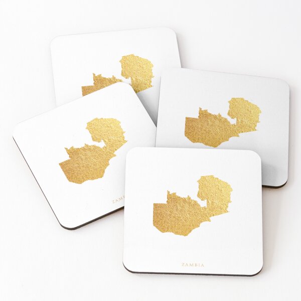 Item preview, Zambia Gold Map designed and sold by ArtPrints.