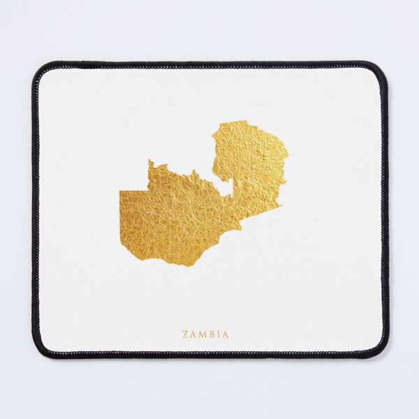 Item preview, Zambia Gold Map designed and sold by ArtPrints.