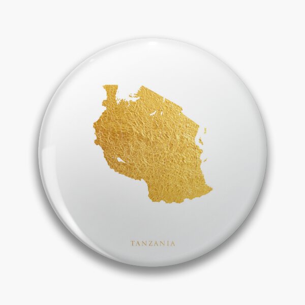 Item preview, Tanzania Gold Map designed and sold by ArtPrints.