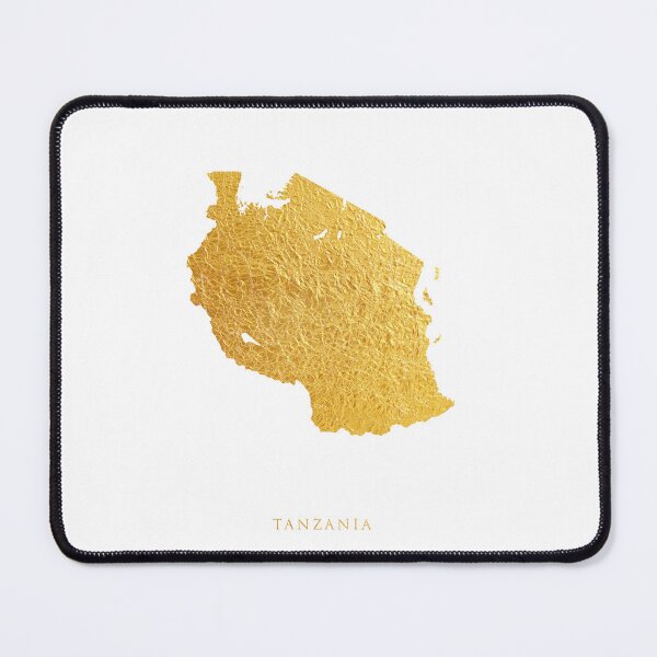 Item preview, Tanzania Gold Map designed and sold by ArtPrints.