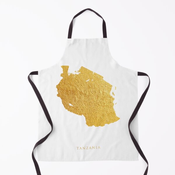 Item preview, Tanzania Gold Map designed and sold by ArtPrints.