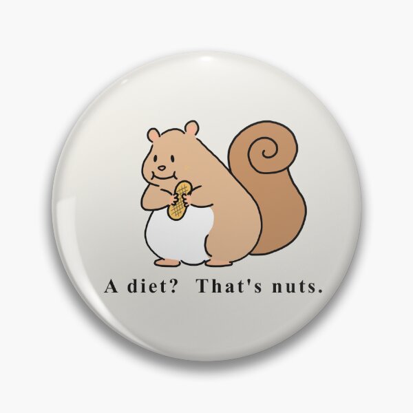 Item preview, Cute Kawaii Fat Chubby Squirrel with Peanut Meme Joke Funny Art Animal   designed and sold by Marinaaa010.
